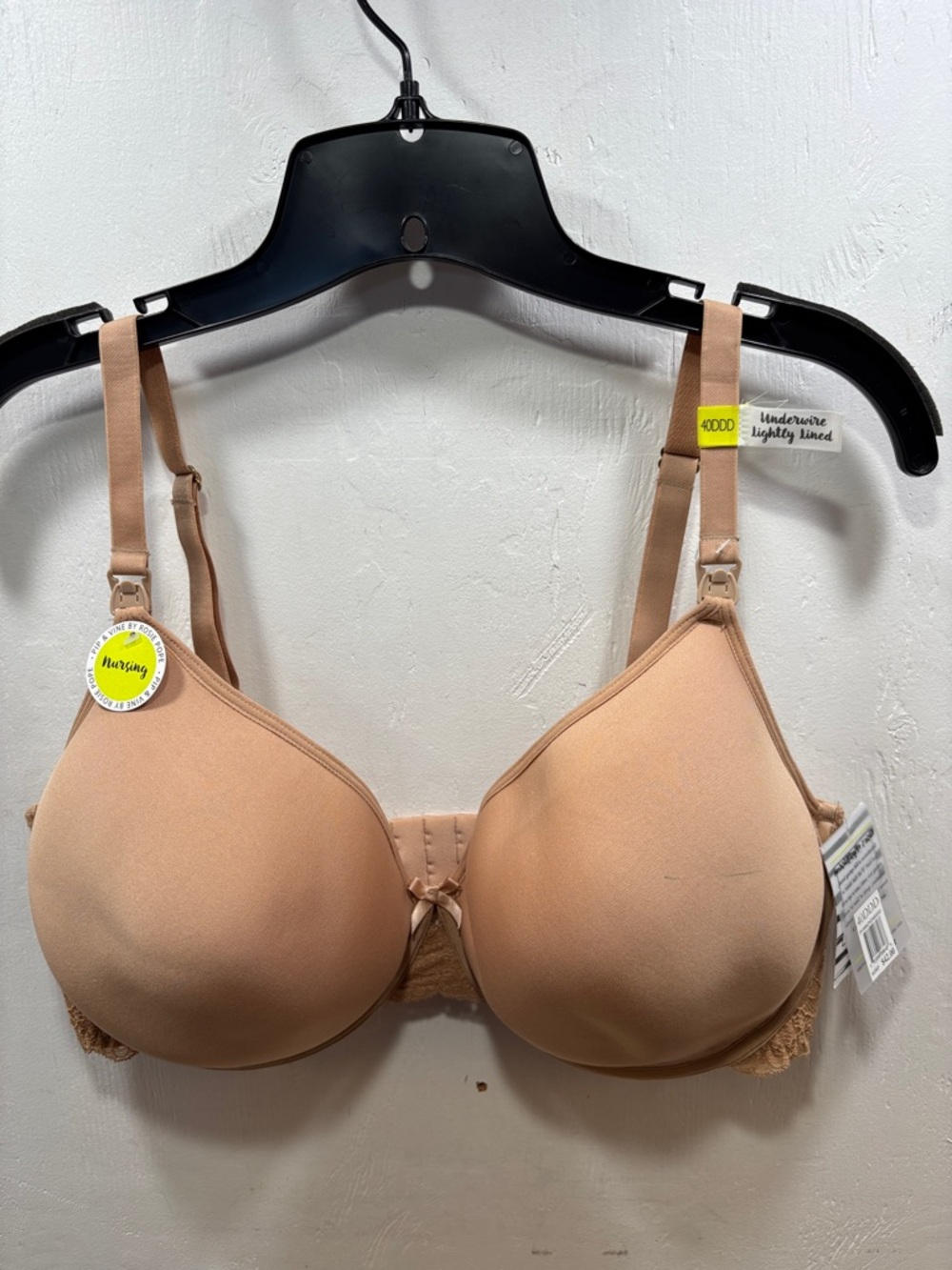 Pip & Vine Maternity Nursing Smooth Nude T-Shirt Bra with Light Padding 40 DDD - Picture 4 of 7